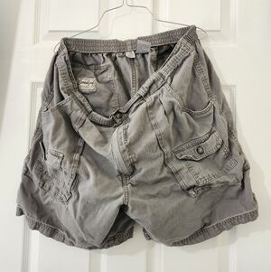 Bimini Bay Outfitters Gray Cargo Khaki 42 Men's Shorts Brown Fishing Outdoors